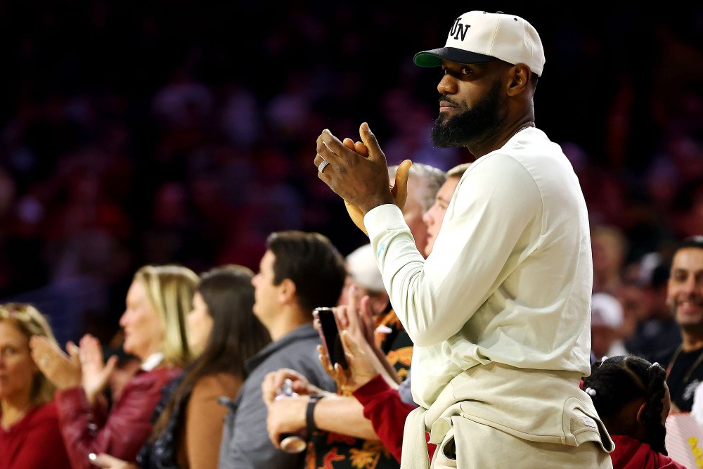 LeBron James Got Emotional Watching Son Bronny James USC Basketball Debut