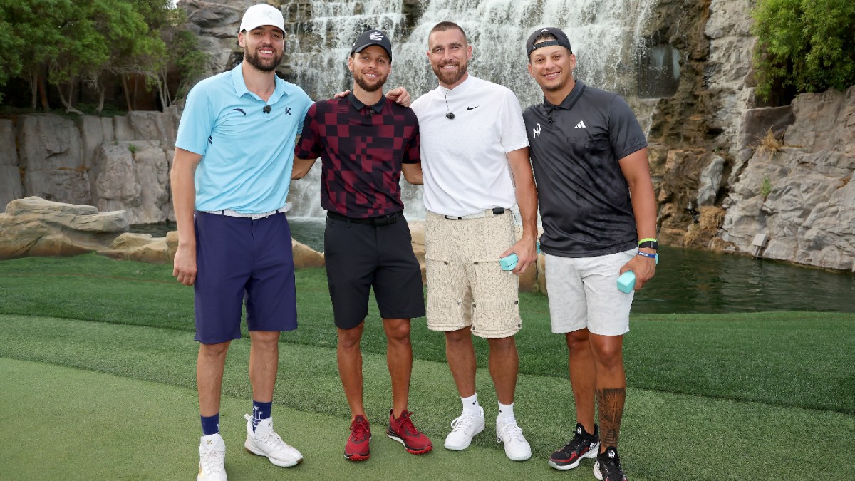 Patrick Mahomes, Travis Kelce Beat Steph Curry, Klay Thompson