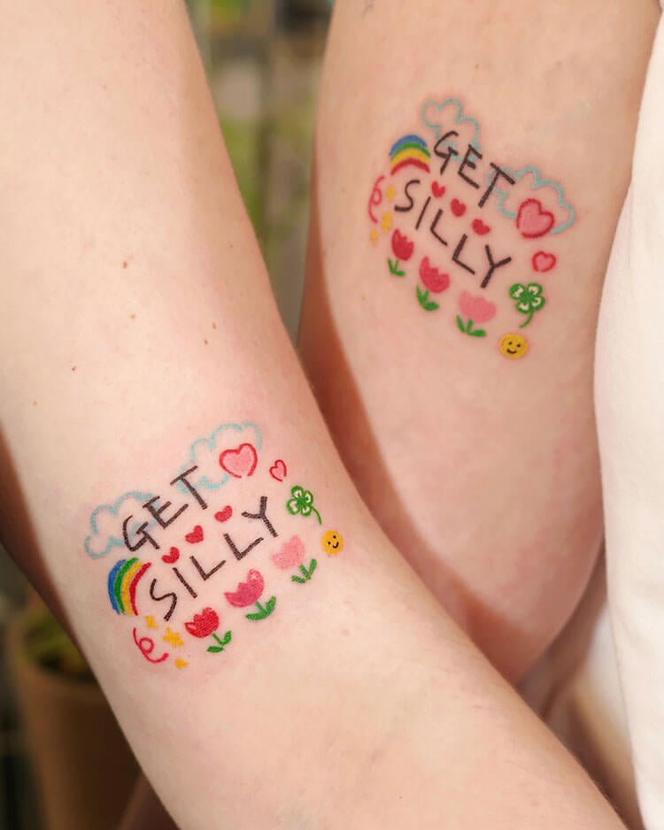 Get Silly Doodle Tattoo