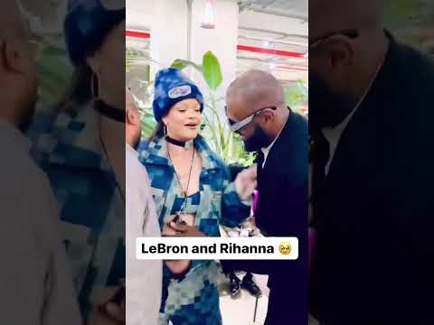 Watch: LeBron James RUBBING Rihanna's baby belly backstage at Louis Vuitton show – FirstSportz