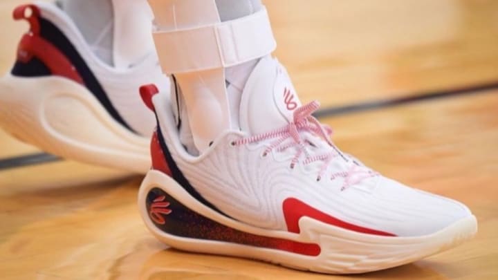 The Curry 12 'Team USA' colorway.