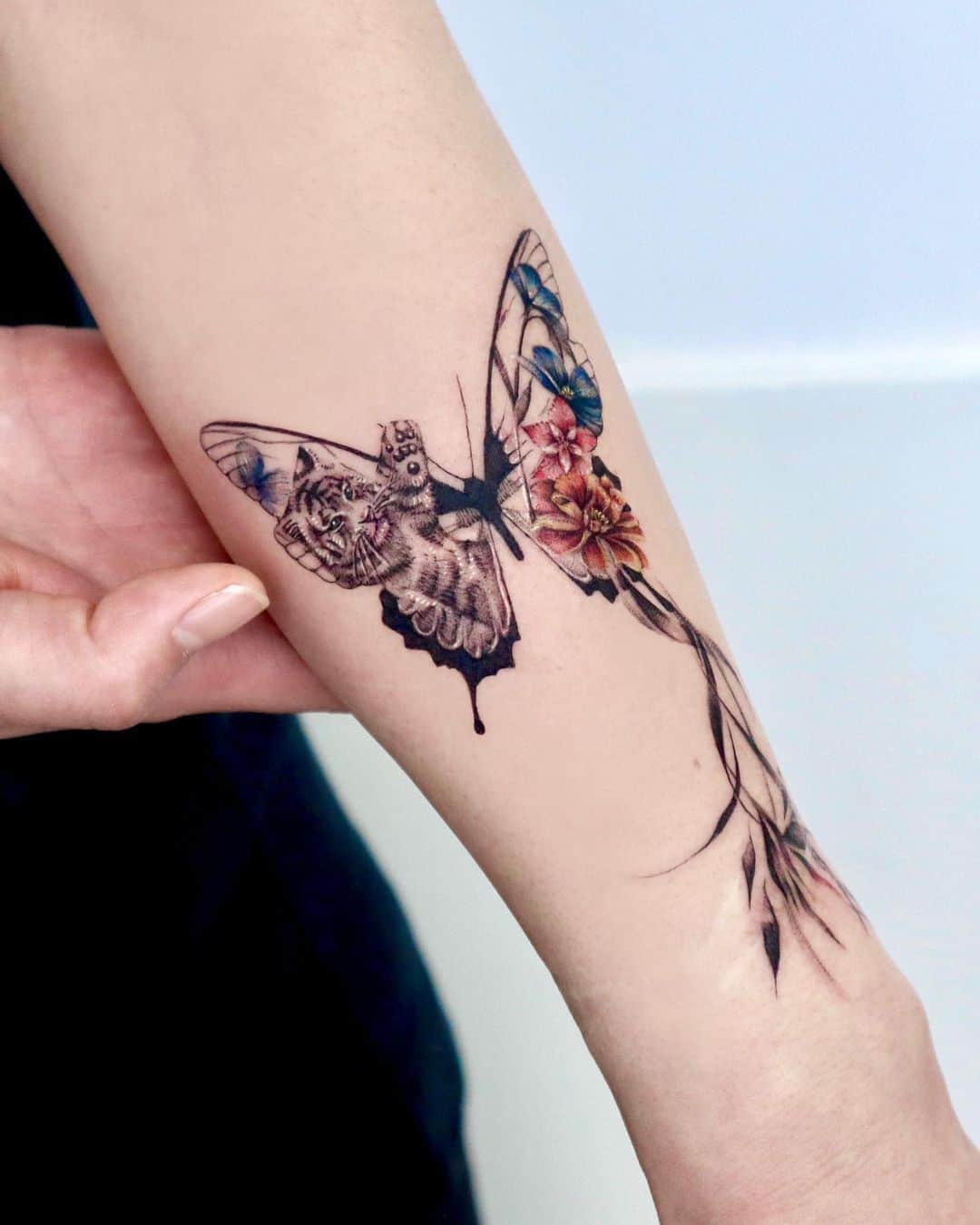 Butterfly tattoo by forest tt