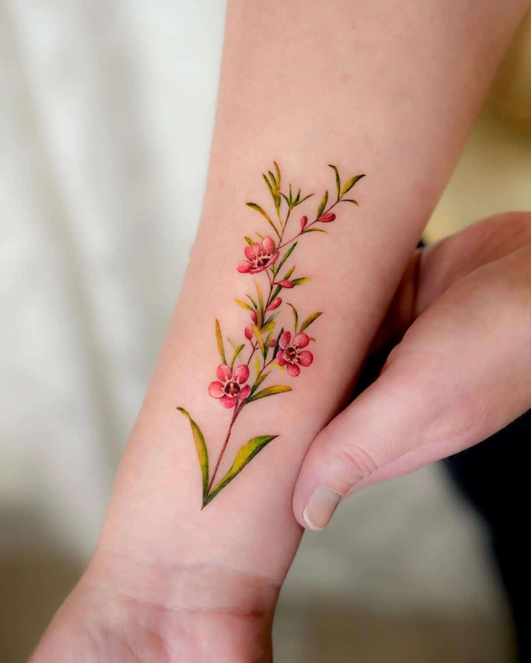 Flower tattoos by rony tattoo