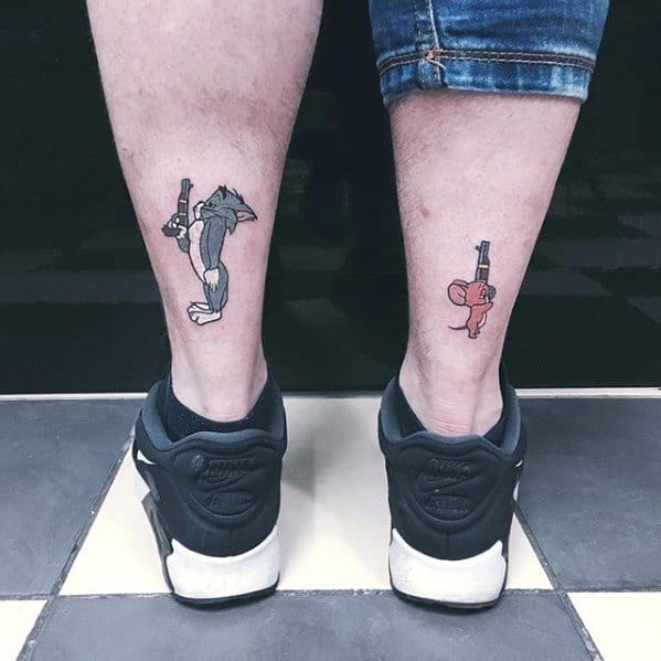 Tom And Jerry Guys Tattoo Ideas