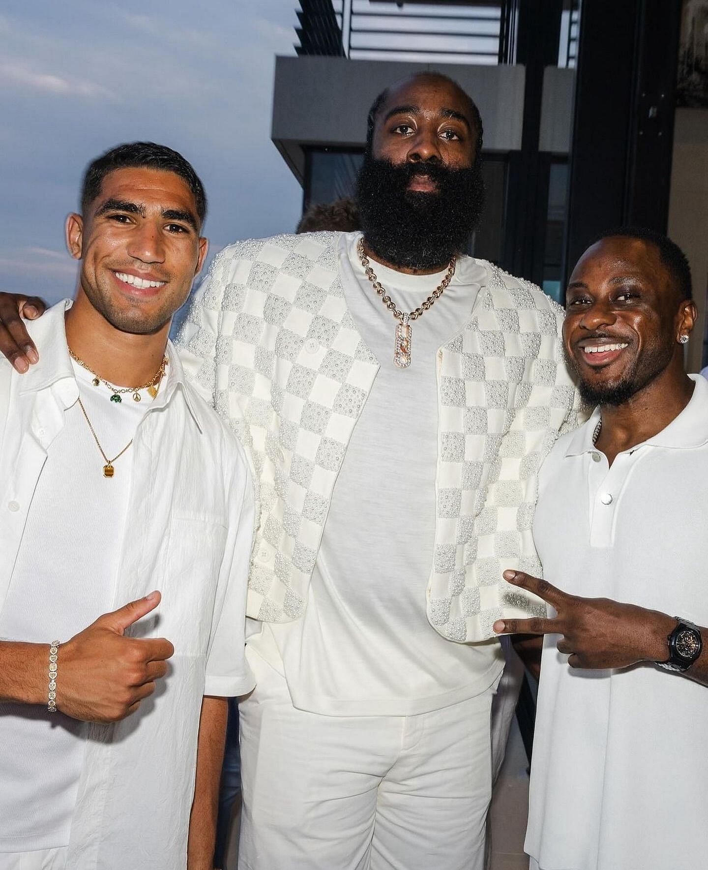 James Harden is in attendance (Photo from @nbafashionfits)