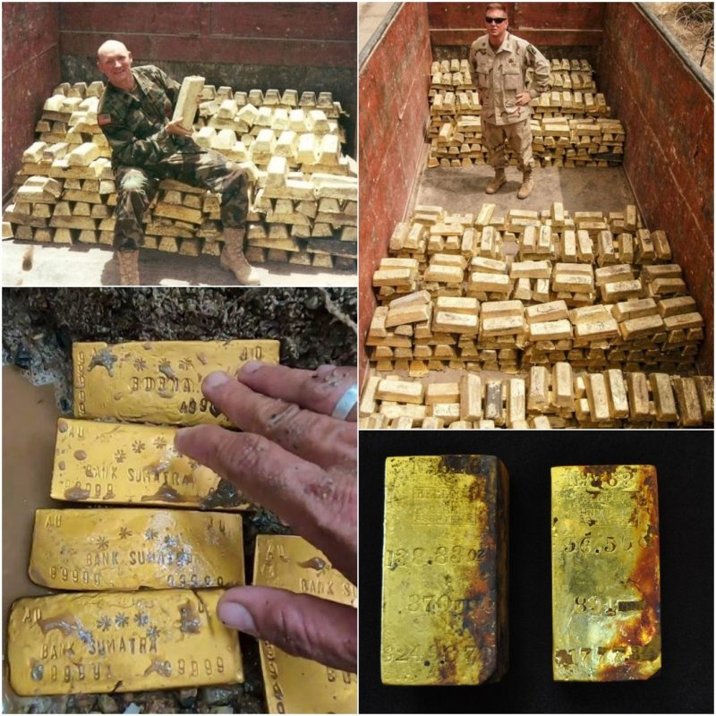 Lost Treasures Unveiled: Soldiers Stumble Upon $100 Million in Gold Bars from World War II – The Viral Discovery!