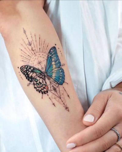 Explore 20 Captivating Butterfly Tattoo Designs on Arms for Men and Women &#8211; Fresh Ideas for 2024