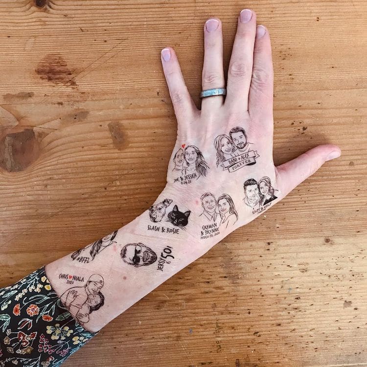 Custom Temporary Tattoos by Lise Grossmann