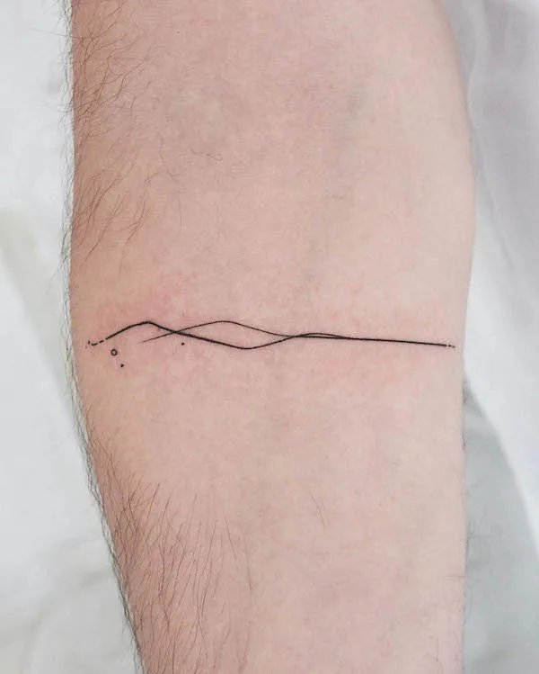 Simple water surface tattoo by @yoursohn