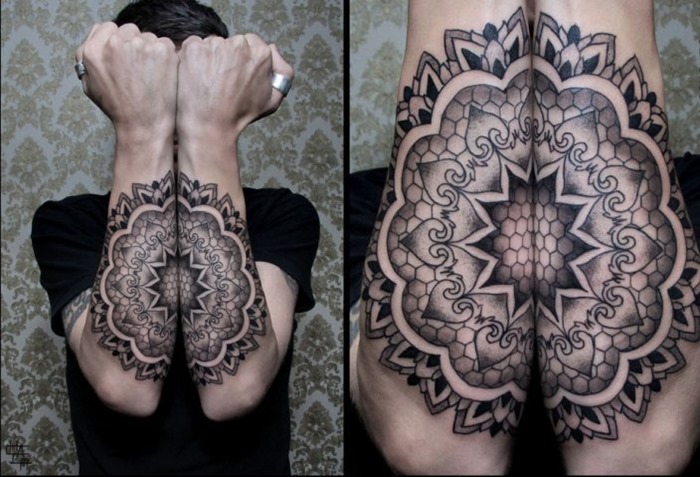 Mẫu tattoo cho hai tay đẹp