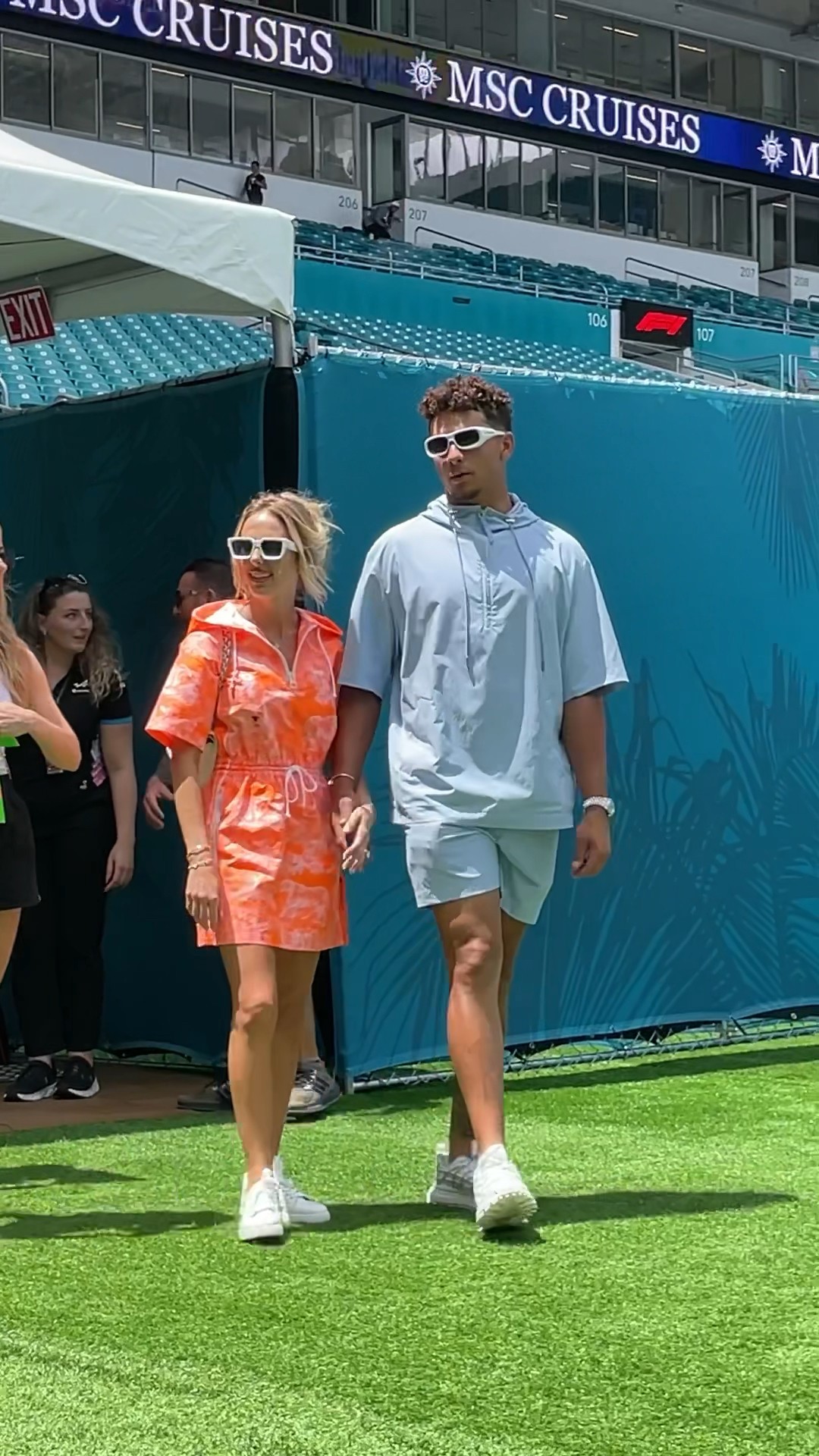 Patrick and Brittany Mahomes arrive at the Miami Grand Prix. ️ #patrickmahomes #f1 #miamigp - YouTube