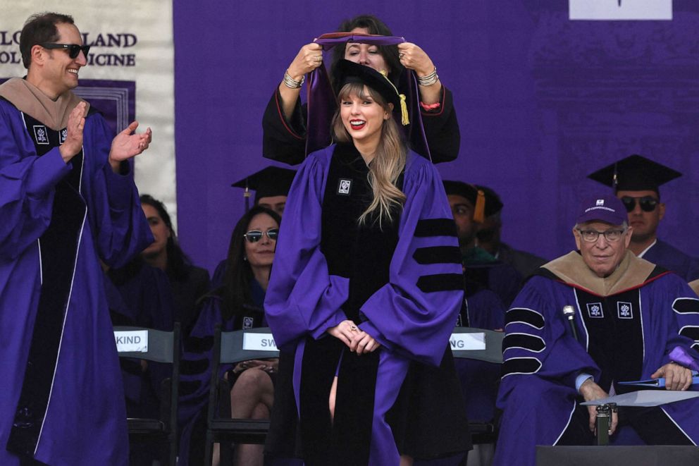 Taylor Swift receives honorary degree from NYU, delivers address to Class  of 2022 - ABC News