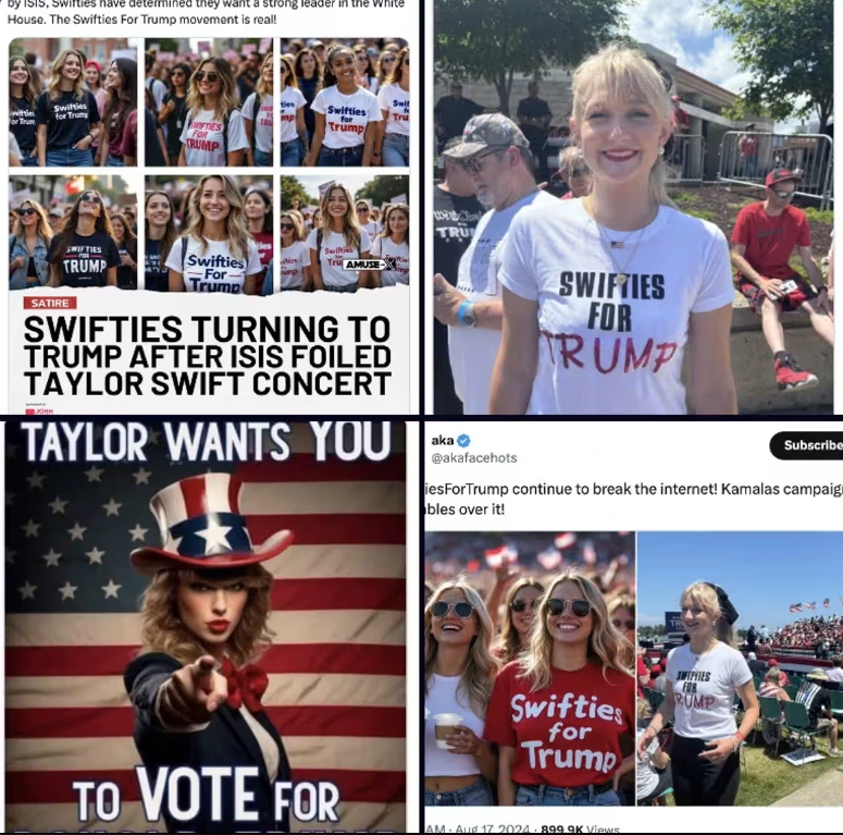 Cựu Tổng thống Trump được ca sĩ Taylor Swift ủng hộ?- Ảnh 1.